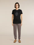 Women's Merino 150 Tech Lite Short Sleeve Tee Hike Path Black - 3