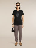 Women's Merino 150 Tech Lite Short Sleeve Tee Hike Path Black - 4