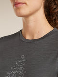 Women's Merino 150 Tech Lite Short Sleeve Tee Hike Path Obsidian - 7