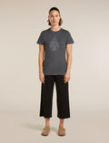 Women's Merino 150 Tech Lite Short Sleeve Tee Hike Path Obsidian - 4