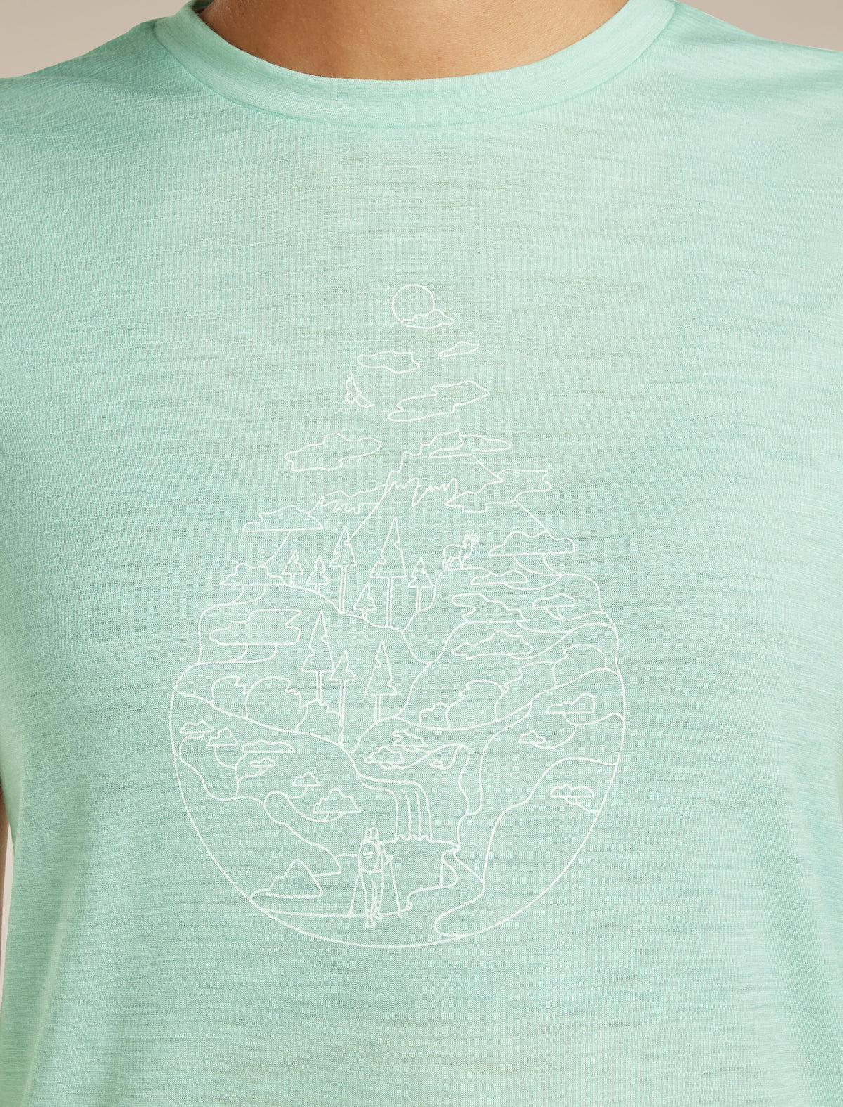 Women's Merino 150 Tech Lite Short Sleeve Tee Hike Path Mint - 5