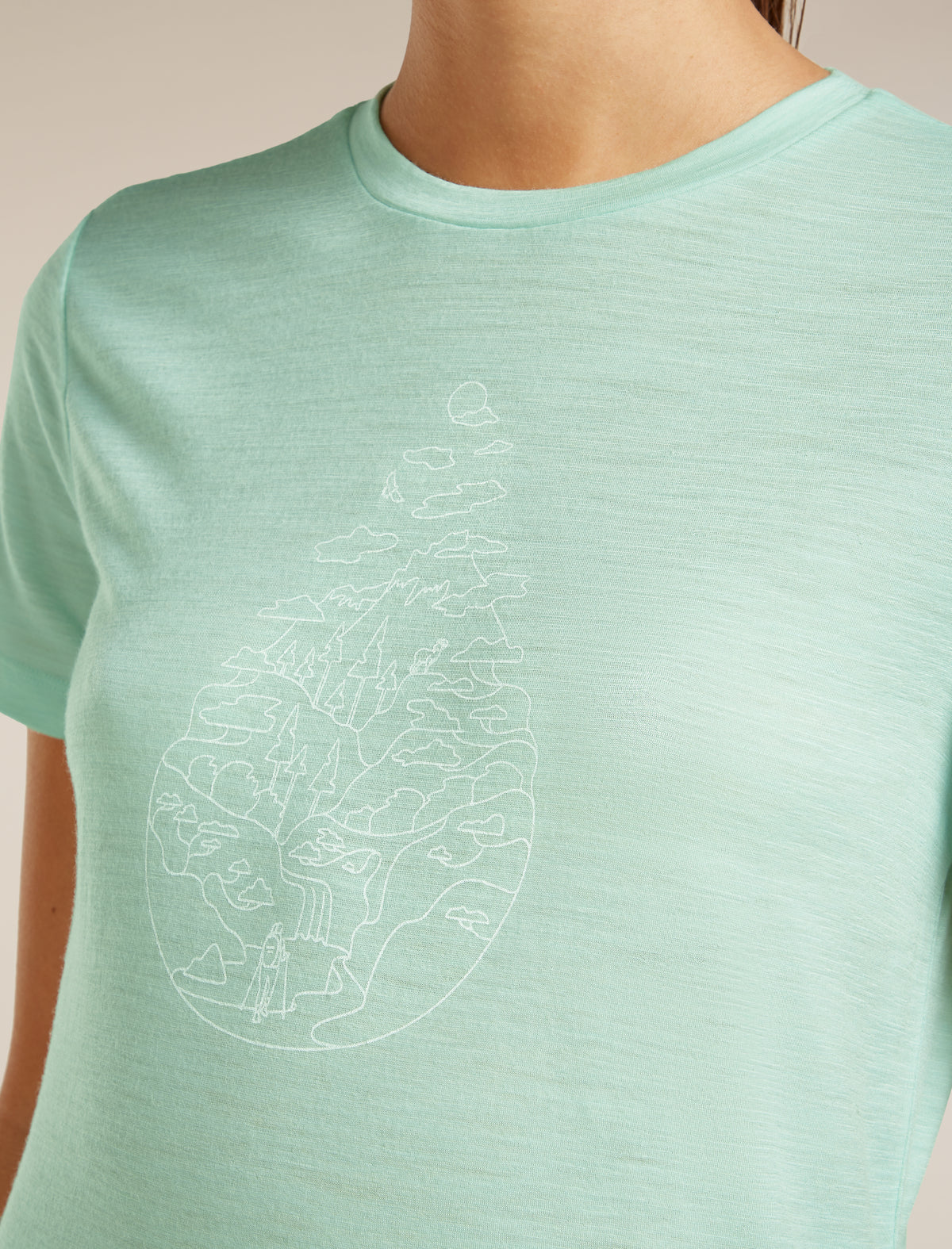 Women's Merino 150 Tech Lite Short Sleeve Tee Hike Path Mint - 6