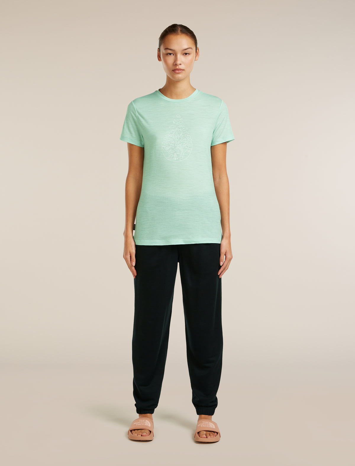 Women's Merino 150 Tech Lite Short Sleeve Tee Hike Path Mint - 3