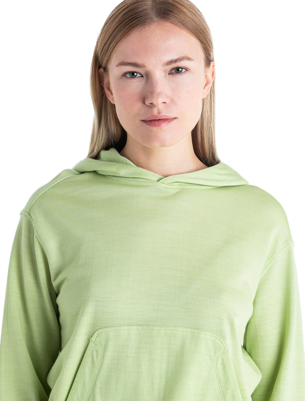 Women's Merino Lifestyle Fine Gauge Crew IB Logo Reflections Socks Lichen/Snow - 4