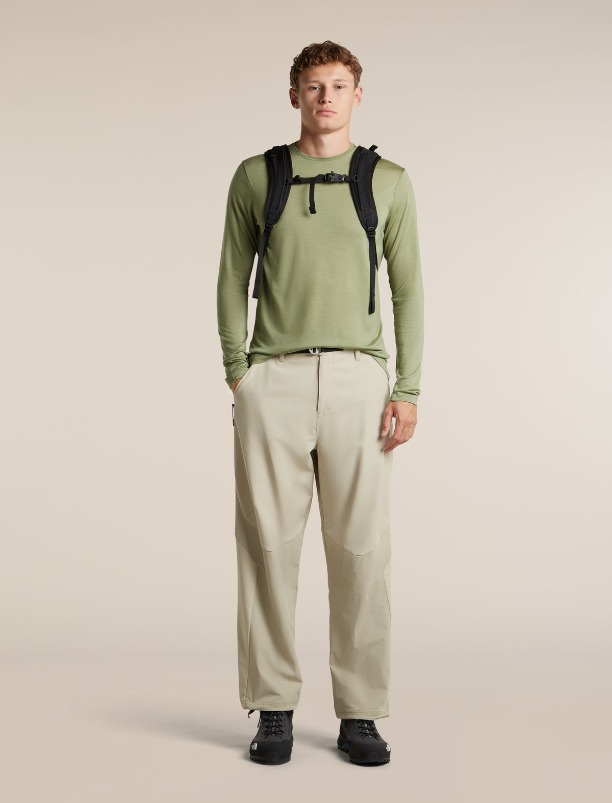 Men's Merino Blend 125 Cool-Lite™ Sphere Long Sleeve Tee Lichen - 4