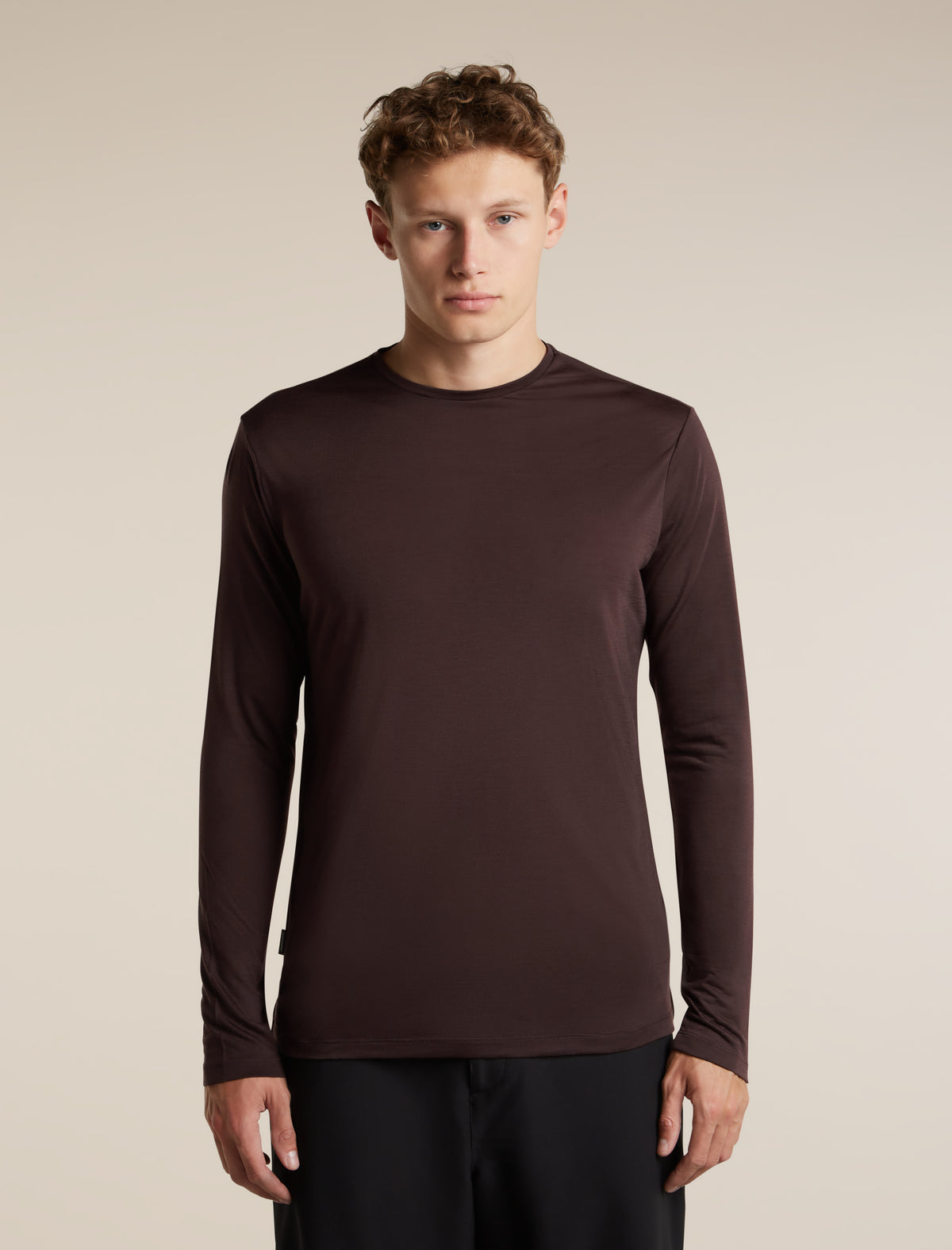 Men's Merino Blend 125 Cool-Lite™ Sphere Long Sleeve Tee Bittersweet - 1