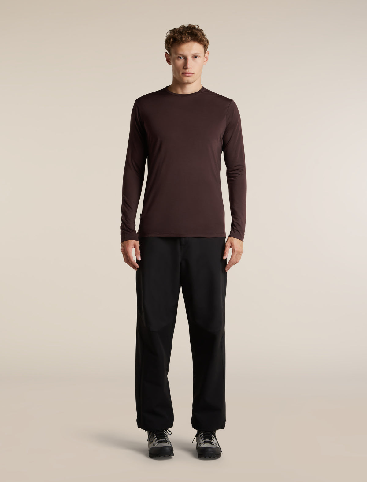 Men's Merino Blend 125 Cool-Lite™ Sphere Long Sleeve Tee Bittersweet - 3