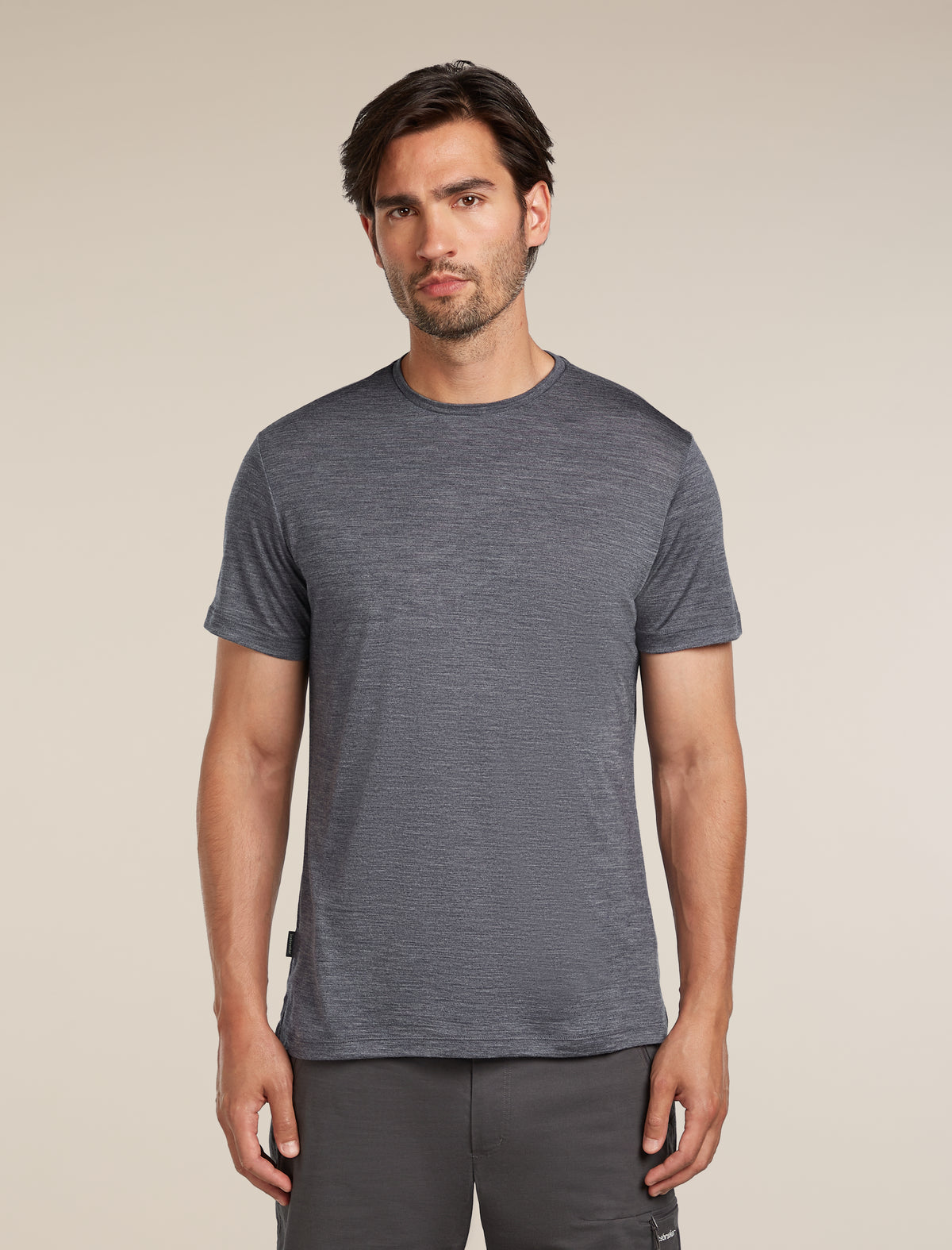 Men's Merino Blend 125 Cool-Lite™ Sphere Short Sleeve T-Shirt Midnight Navy Heather - 1