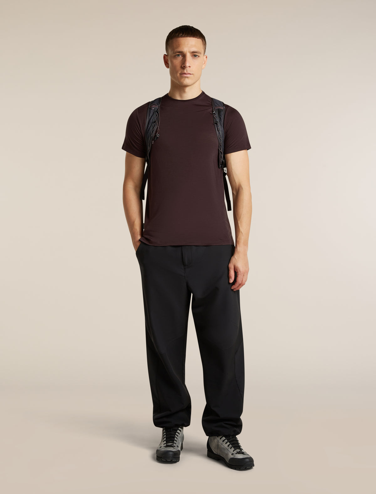 Men's Merino Blend 125 Cool-Lite™ Sphere Short Sleeve Tee Bittersweet - 4