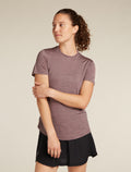 Women's Merino Blend 125 Cool-Lite™ Sphere Short Sleeve T-Shirt Carob heather - 1