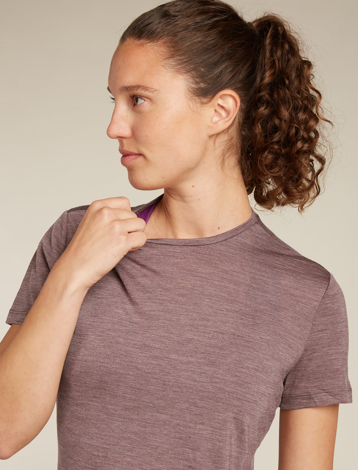 Women's Merino Blend 125 Cool-Lite™ Sphere Short Sleeve T-Shirt Carob heather - 5