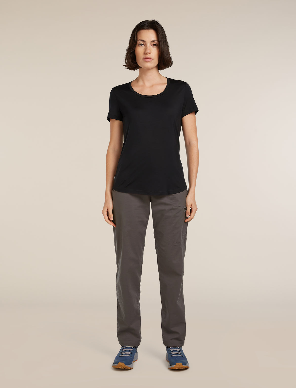 Women's Merino Blend 125 Cool-Lite™ Sphere Short Sleeve Scoop T-Shirt Black - 3