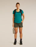 Women's Merino Blend 125 Cool-Lite™ Sphere Short Sleeve Scoop Tee Tidal Teal - 4