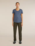 Women's Merino Blend 125 Cool-Lite™ Sphere Short Sleeve Scoop Tee Dawn Heather - 3