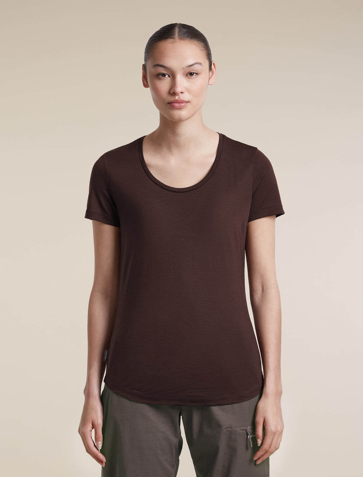 Women's Merino Blend 125 Cool-Lite™ Sphere Short Sleeve Scoop Tee Bittersweet - 1
