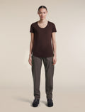 Women's Merino Blend 125 Cool-Lite™ Sphere Short Sleeve Scoop Tee Bittersweet - 3