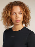 Women's Merino Blend 125 ZoneKnit™ Energy Wind Long Sleeve T-Shirt Black - 7