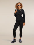 Women's Merino Blend 125 ZoneKnit™ Energy Wind Long Sleeve T-Shirt Black - 4