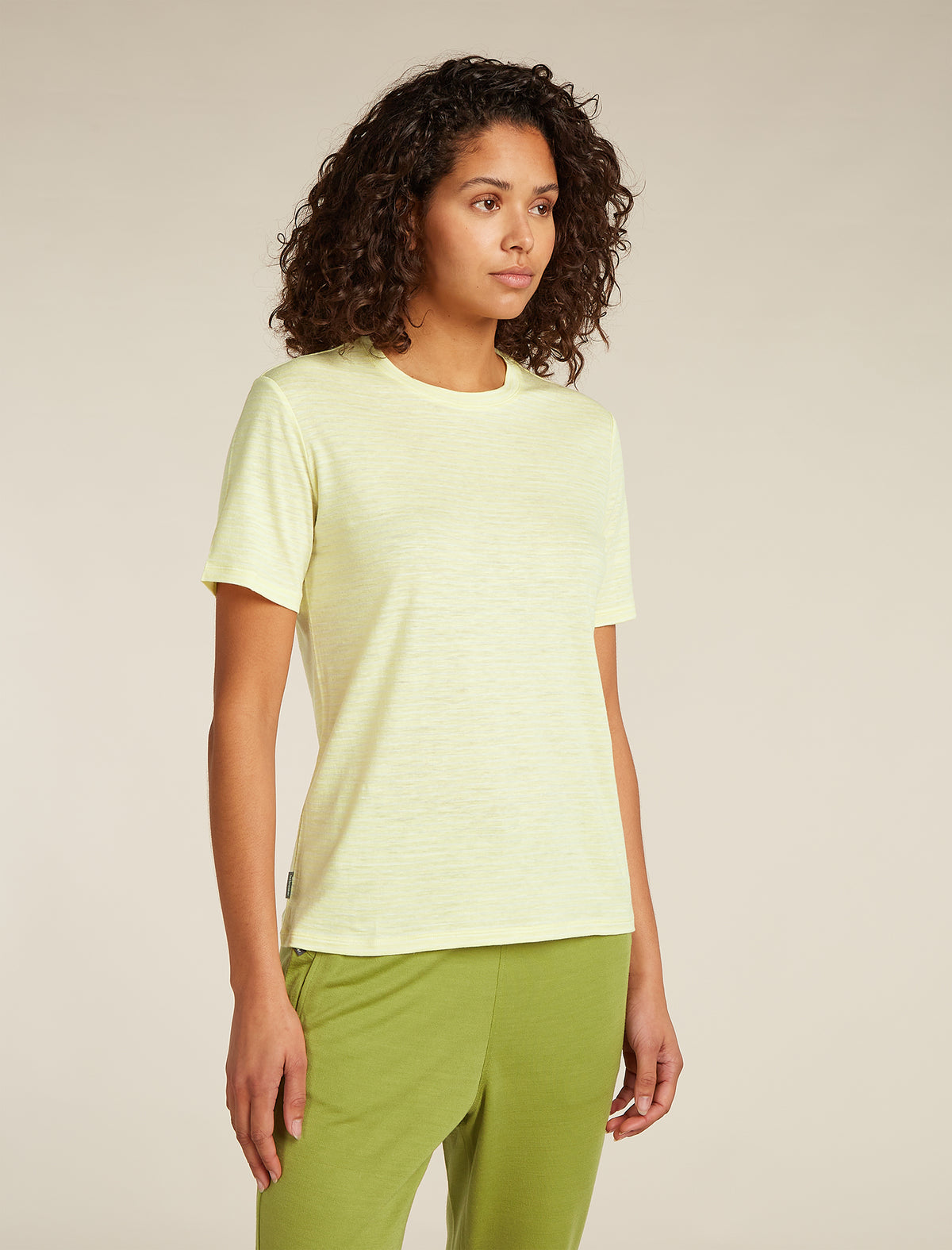 T-shirt rayé en mérinos et lin Women's  - 1