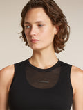 icebreaker Merino Blend 75 Cool-Lite™ Featherlight™ Tank Black  - 7