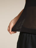 icebreaker Merino Blend 75 Cool-Lite™ Featherlight™ Tank Black  - 6