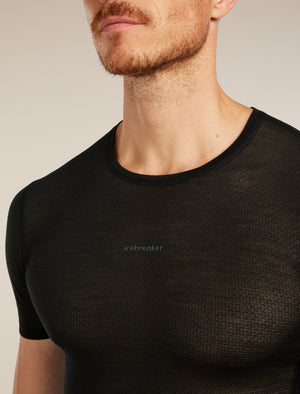 Merino Blend 75 Cool-Lite Featherlight Short Sleeve Crewe