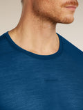 Men's Merino Blend 75 Cool-Lite™ Featherlight™ Short Sleeve Crewe Atlantis - 7