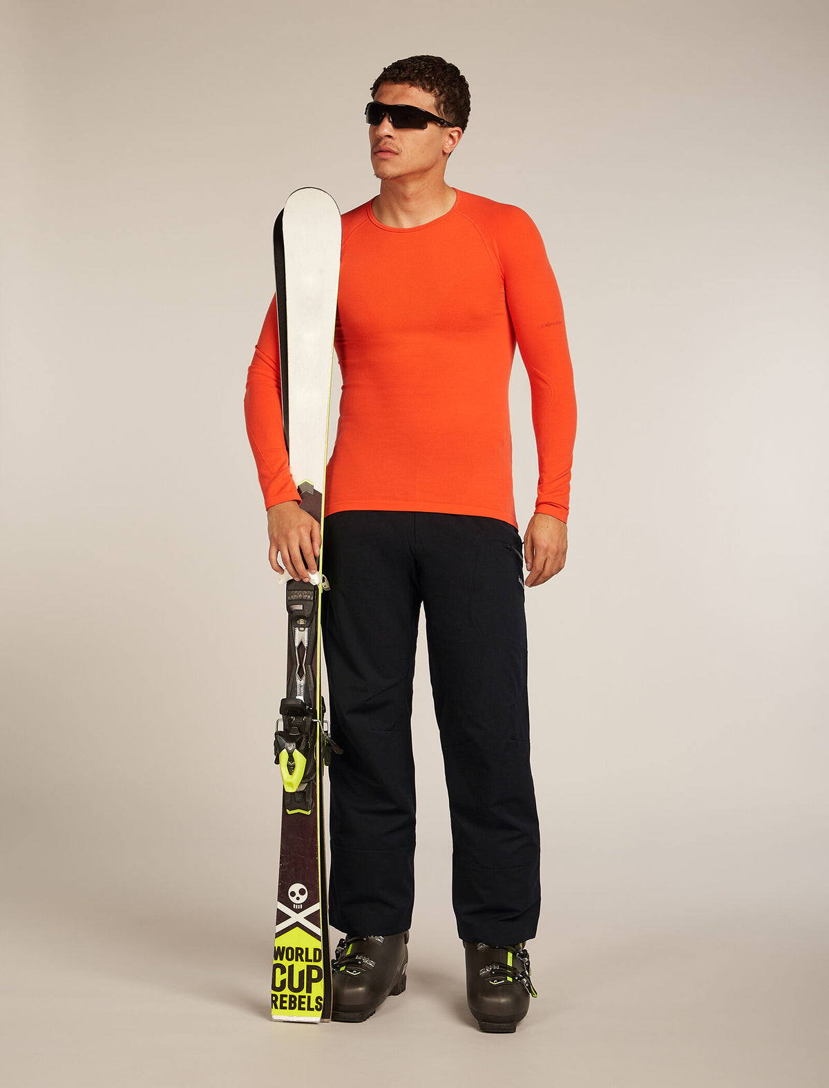 Men's Merino Blend 260 ZoneKnit™ Seamless  Long Sleeve Crewe Thermal Top Fervid - 4