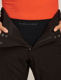 Men's Merino Blend 260 ZoneKnit™ Seamless 18" 3/4 Tights Black - 4