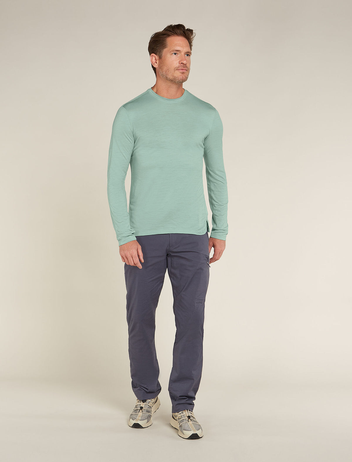 Men's 150 MerinoFine™ Ace Long Sleeve T-Shirt Moss - 3