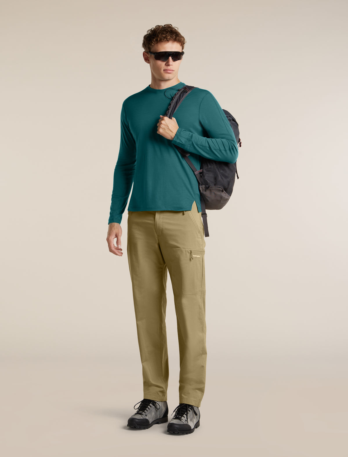 Men's 150 MerinoFine™ Ace Long Sleeve Tee UPF Tidal Teal - 4
