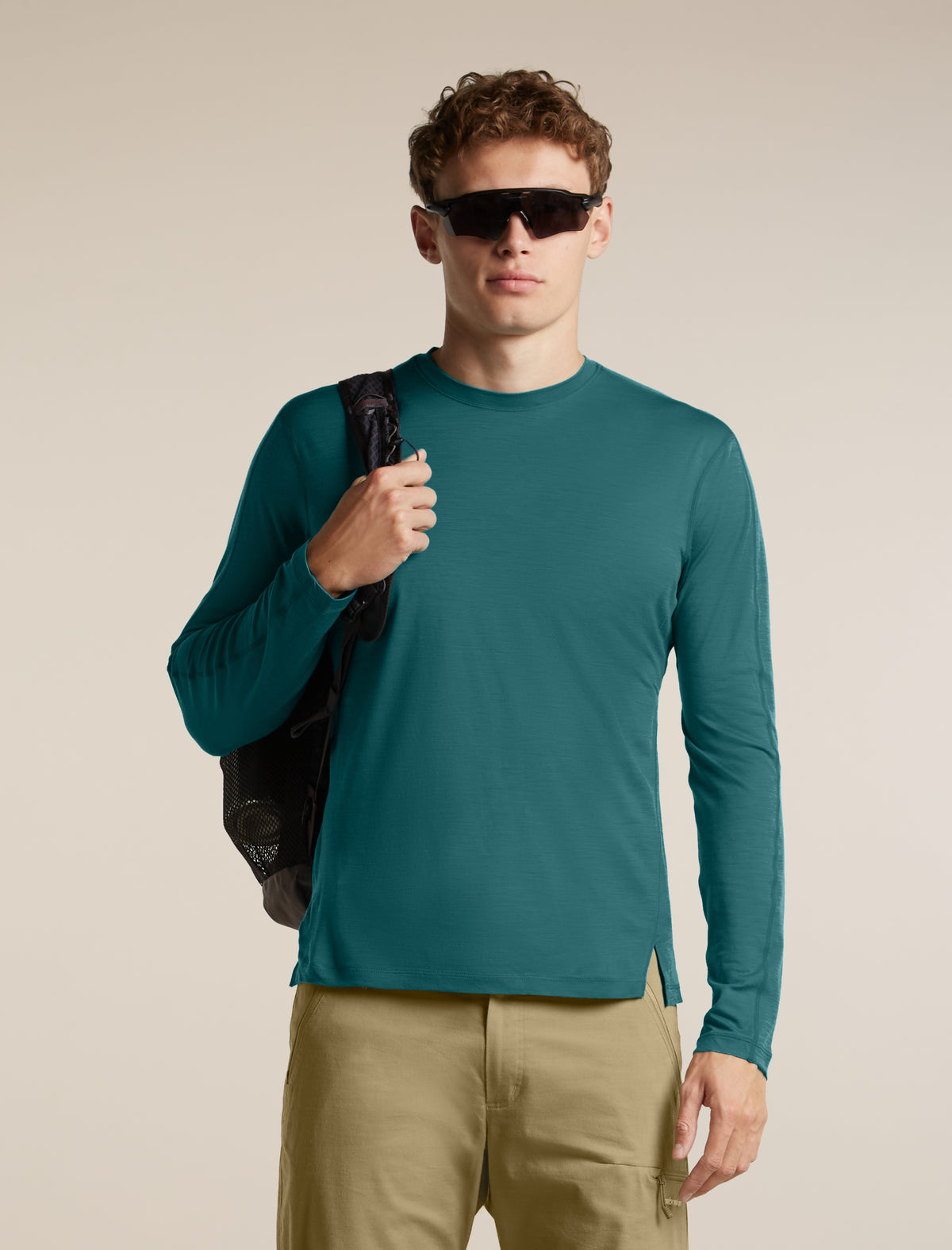 Men's 150 MerinoFine™ Ace Long Sleeve Tee UPF Tidal Teal - 5