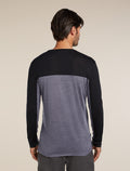 Men's Merino Blend 125 Cool-Lite™ Sphere Long Sleeve T-Shirt Colour Block Graphite Heather - 2