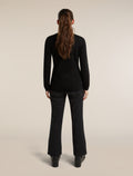 Women's Merino 400 RealFleece™ Descender Long Sleeve Zip Black - 7