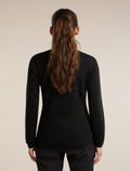 Women's Merino 400 RealFleece™ Descender Long Sleeve Zip Black - 2