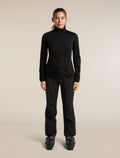 Women's Merino 400 RealFleece™ Descender Long Sleeve Zip Black - 3
