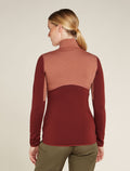 Women's Merino 400 RealFleece™ Descender Long Sleeve Zip Jacket Cedar Wood/Port - 4