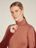 Women's Merino 400 RealFleece™ Descender Long Sleeve Zip Jacket Cedar Wood/Port - 9