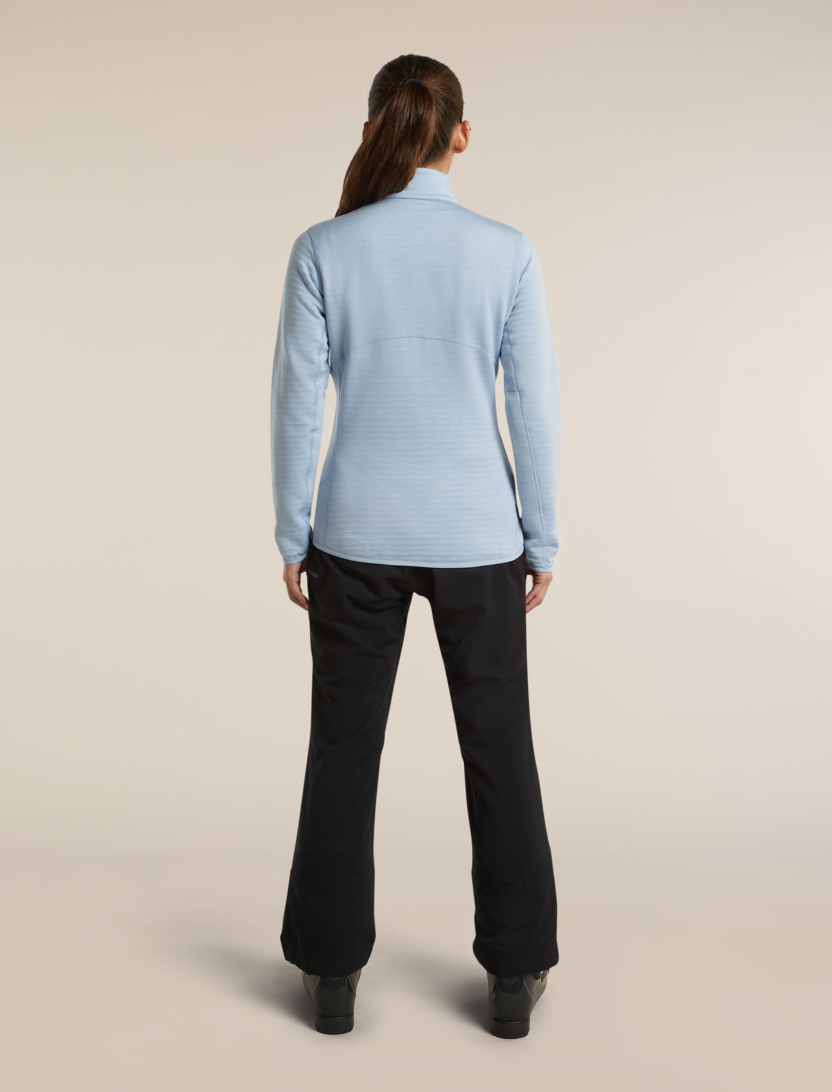 Women's Merino 400 RealFleece™ Descender Long Sleeve Zip Zinc Blue - 5