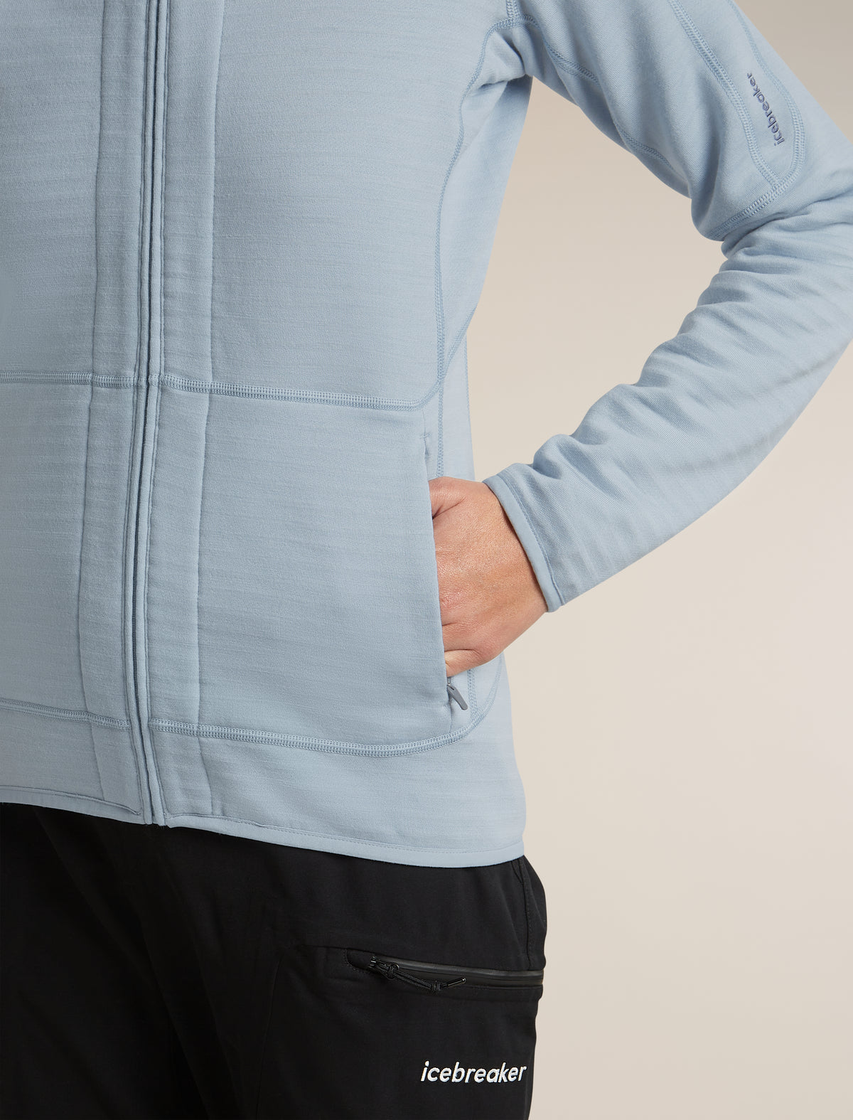 Women's Merino 400 RealFleece™ Descender Long Sleeve Zip Zinc Blue - 6