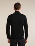 Men's Merino 400 RealFleece™ Descender Long Sleeve Zip Black - 2