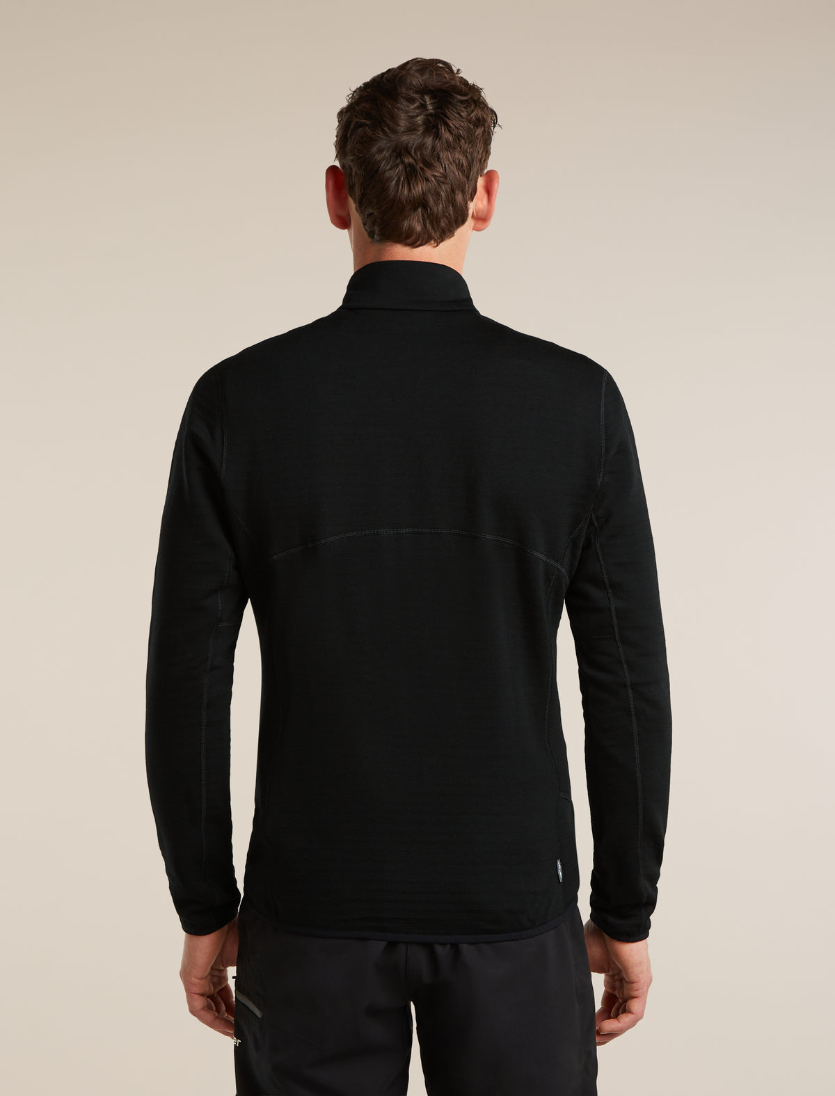 Men's Merino 400 RealFleece™ Descender Long Sleeve Zip Black - 2