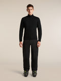 Men's Merino 400 RealFleece™ Descender Long Sleeve Zip Black - 3