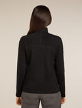 Women's Merino 360 Realfleece™ Elemental Long Sleeve Half Zip Top Black - 2