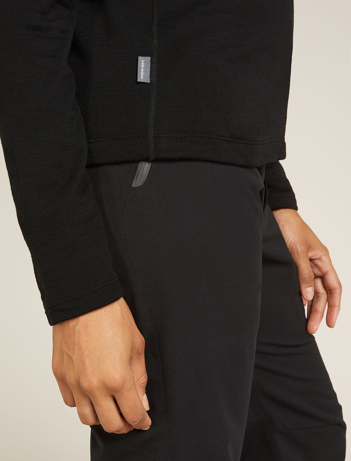 Women's Merino 360 Realfleece™ Elemental Long Sleeve Half Zip Top Black - 5