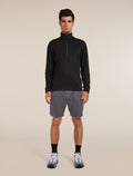 Men's Merino 360 Realfleece™ Elemental Long Sleeve Half Zip Top Black - 4
