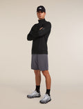 Men's Merino 360 Realfleece™ Elemental Long Sleeve Half Zip Top Black - 5