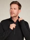 Men's Merino 360 Realfleece™ Elemental Long Sleeve Half Zip Top Black - 8