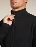 Men's Merino 360 Realfleece™ Elemental Long Sleeve Half Zip Top Black - 9