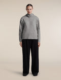 Women's Merino 360 RealFleece™ Elemental Long Sleeve Zip Hoodie Metro Heather - 3